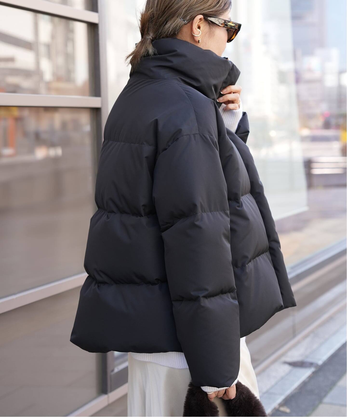 美品★deuxieme classe/short ブルゾン(BLACK) Short ダウン ジャケット（ダウンジャケット）｜Deuxieme Classe