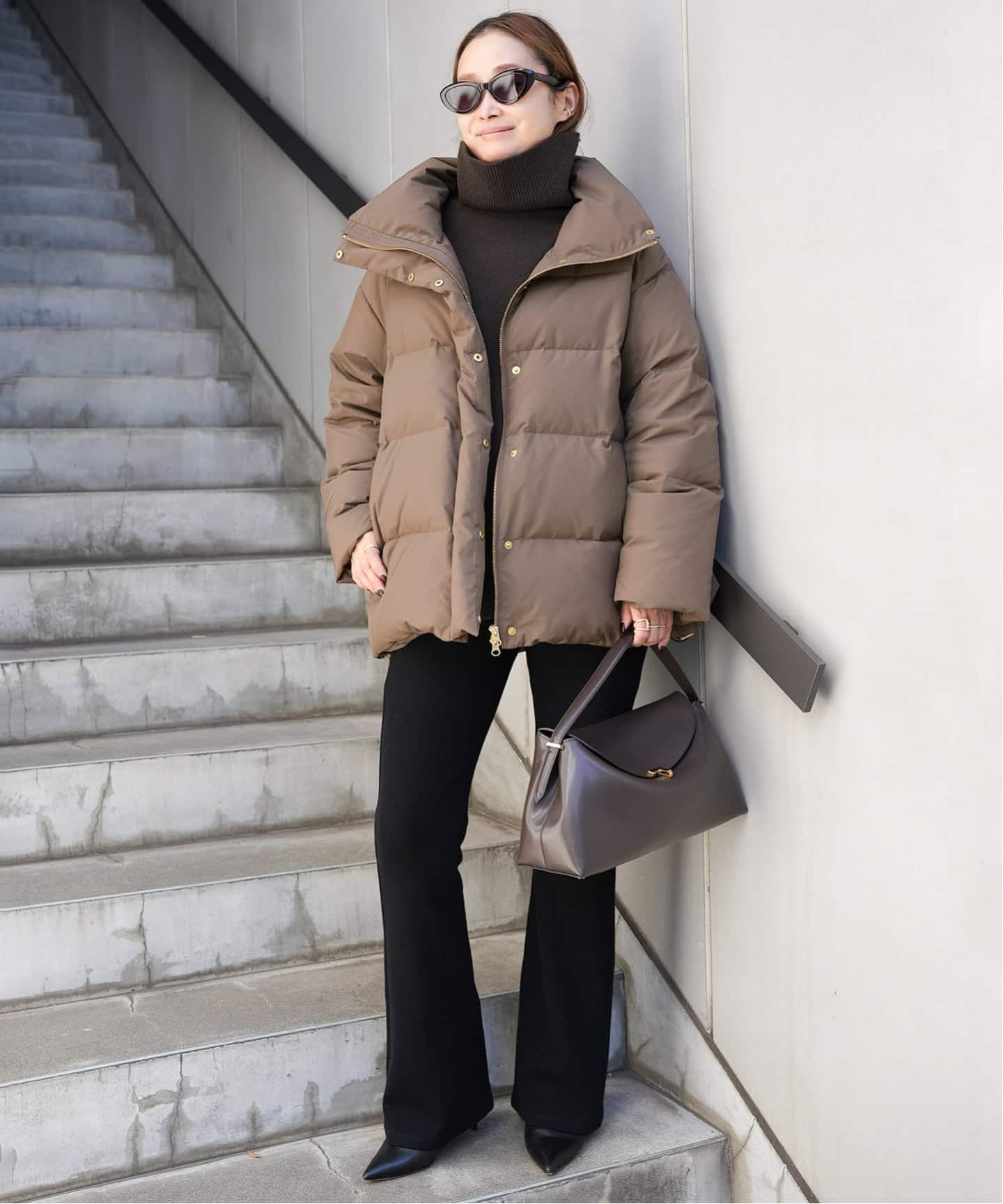 2024AW✨ドゥーズィエムクラス　ダウンジャケット　ブラウン ダウンジャケット（ダウンジャケット/コート）｜Deuxieme Classe