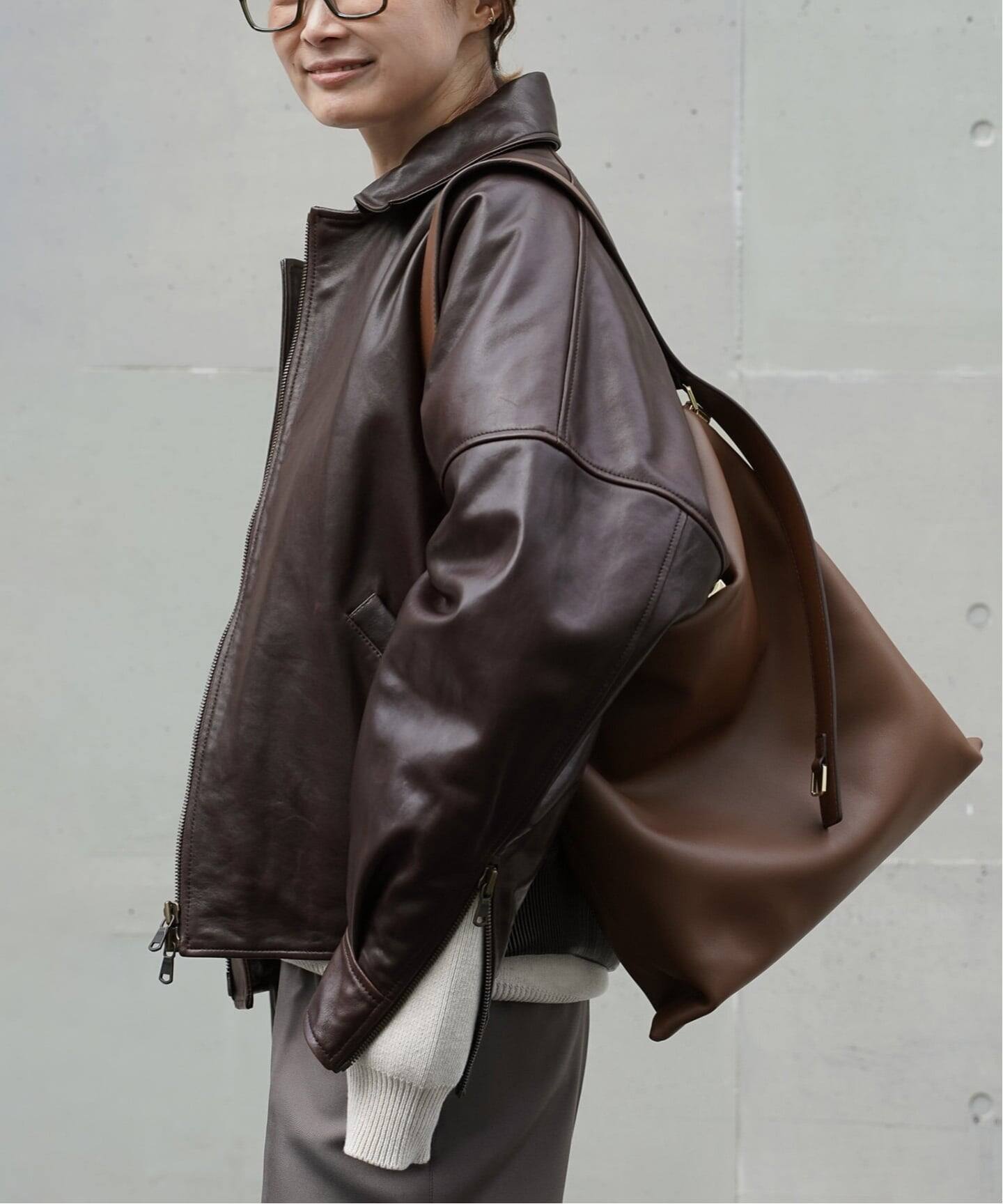 PETAR PETROV/ペーター ペトロフ】RELAXED FIT LEATHER JACKET（レザー 