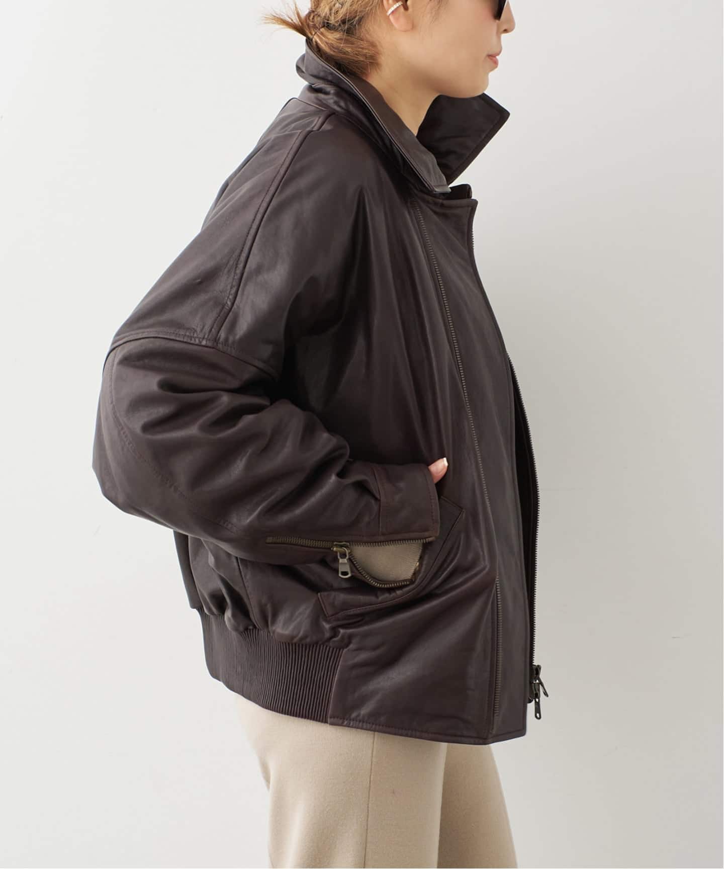 PETAR PETROV/ペーター ペトロフ】RELAXED FIT LEATHER JACKET