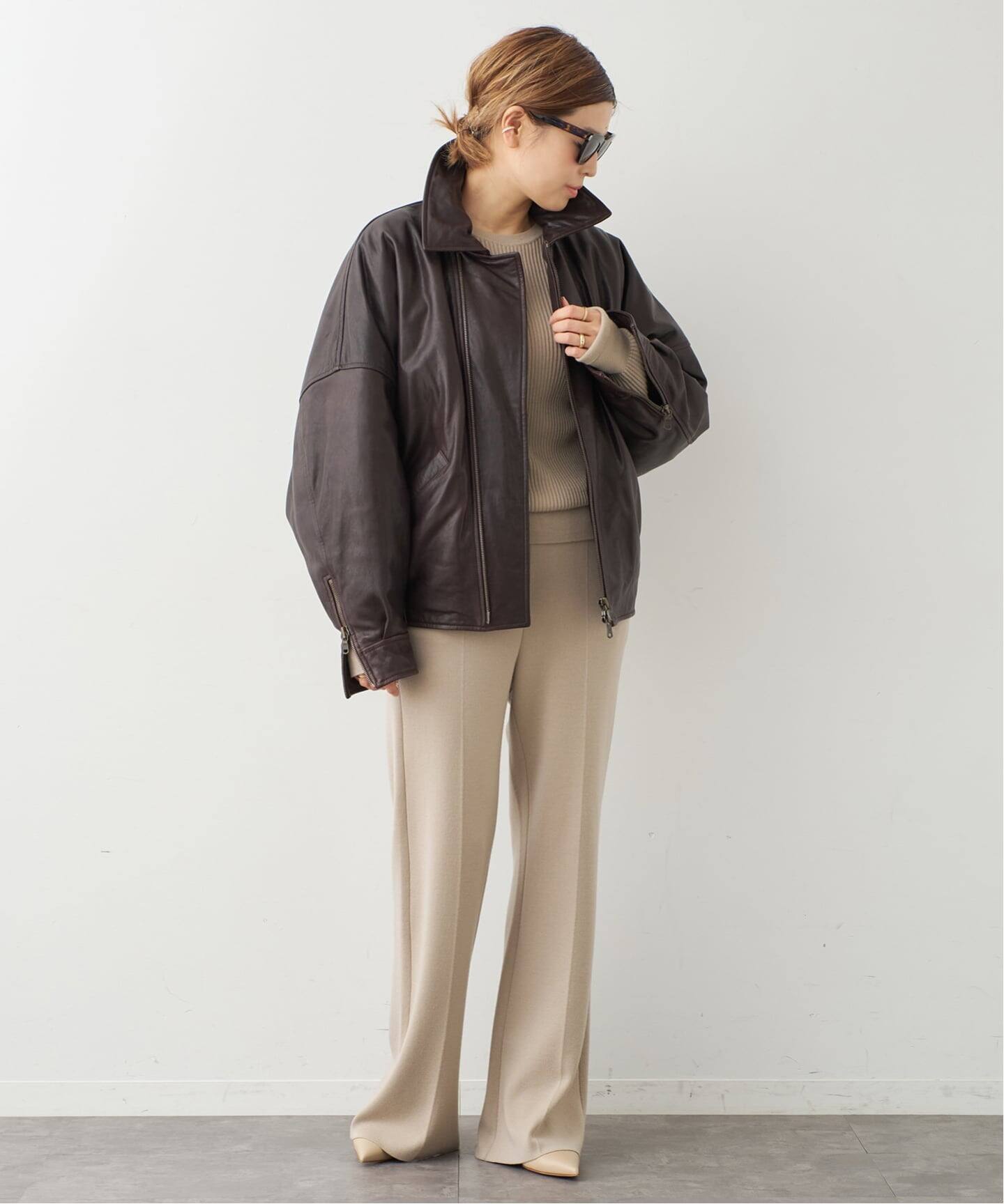 PETAR PETROV/ペーター ペトロフ】RELAXED FIT LEATHER JACKET（レザー 