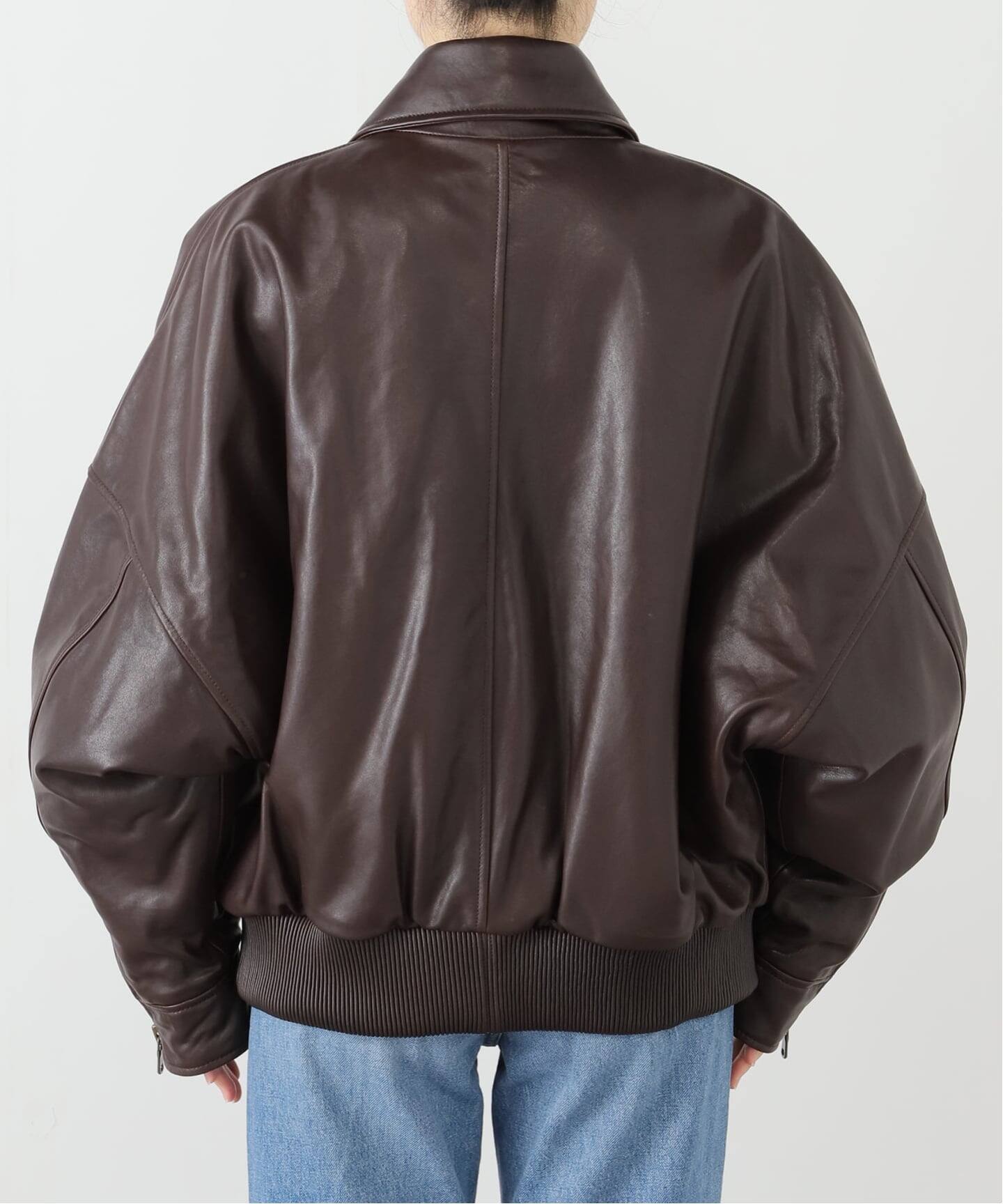 PETAR PETROV/ペーター ペトロフ】RELAXED FIT LEATHER JACKET（レザー 