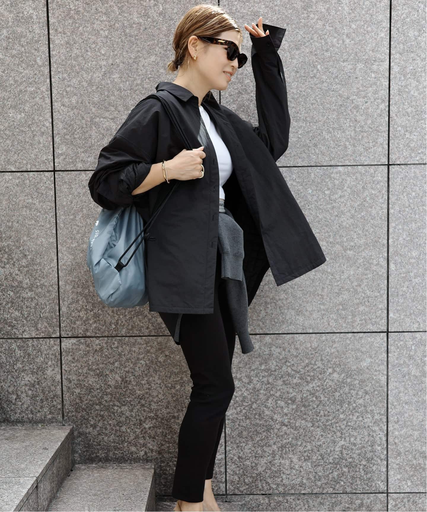 【美品】ドゥーズィエムクラス CALUX/キャラクス 黒 JACKET 予約》【CALUX/キャラクス】SHIRT JACKET(その他ジャケット