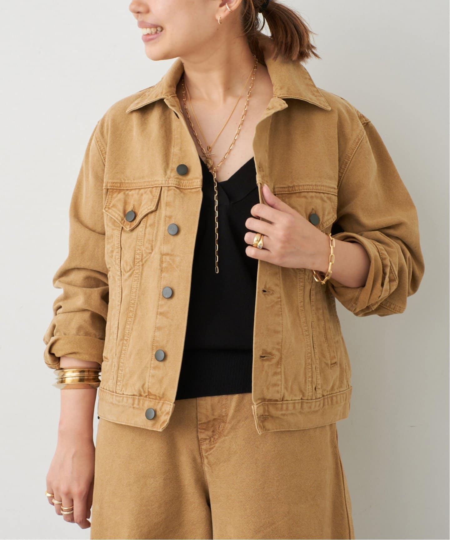 【関税込み】Kallmeyer ベージュ Axel Shrunken ジャケット Axel Shrunken Jacket in Cotton Denim – KALLMEYER