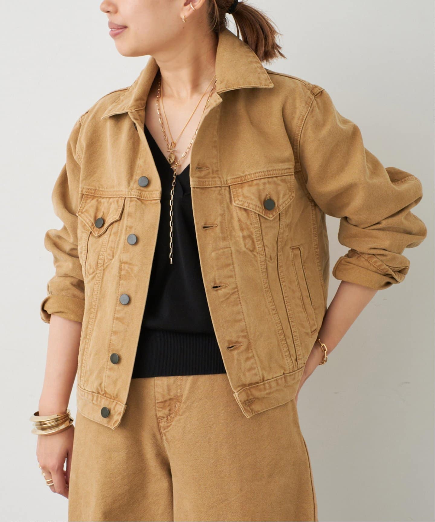 【関税込み】Kallmeyer ベージュ Axel Shrunken ジャケット KALLMEYER/カルメイヤー】 Axel Shrunken Jacket(デニム