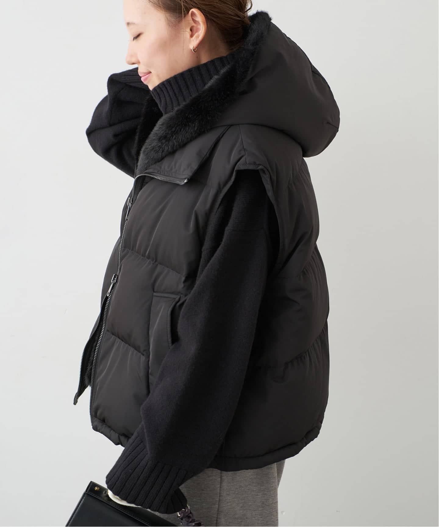 Deuxieme Classe MY WHITEマイホワイトHOODIE ベスト Deuxieme Classe（ドゥーズィエムクラス）の「【MY WHITE/マイ