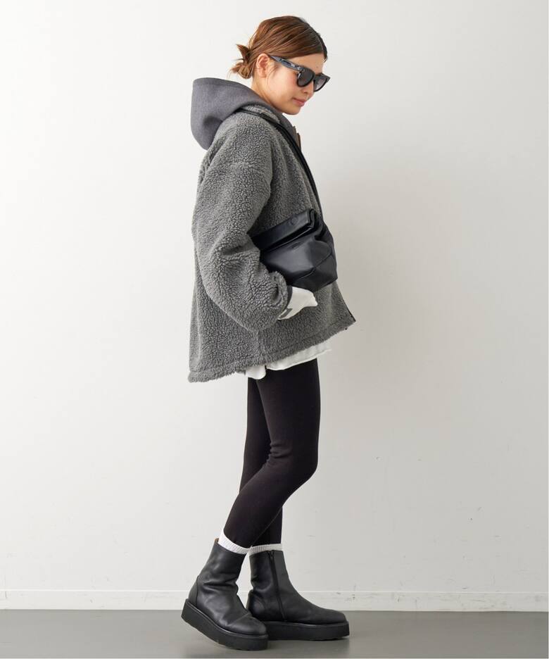 ドゥーズィエムクラス CALUX SHERPA HOODIE ボアブルゾン（used 
