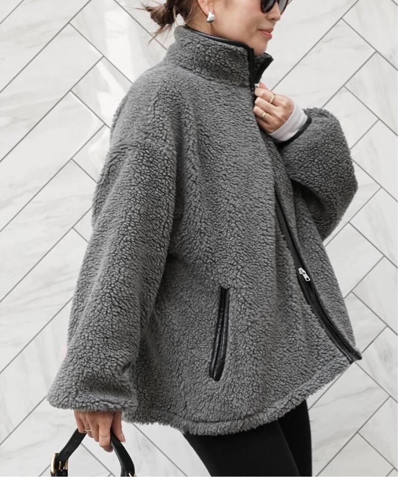 CALUX BOA ZIP ジャケット（ボア・フリース）｜Deuxieme Classe  