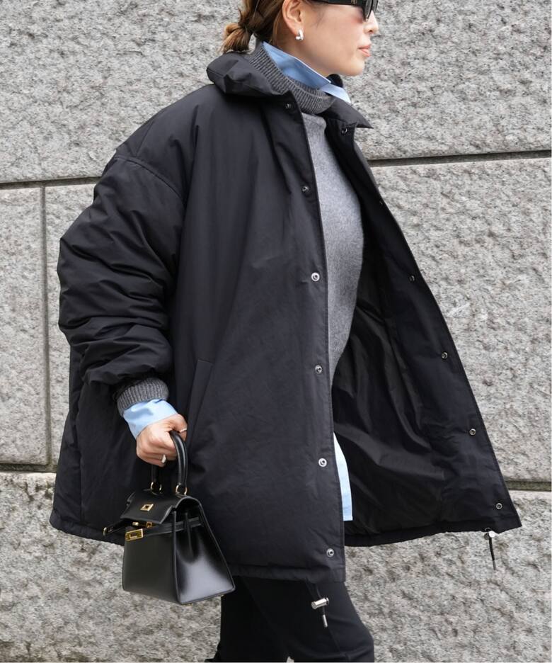 CALUX/キャラクス】PUFFER COACH JACKET（ダウンジャケット 