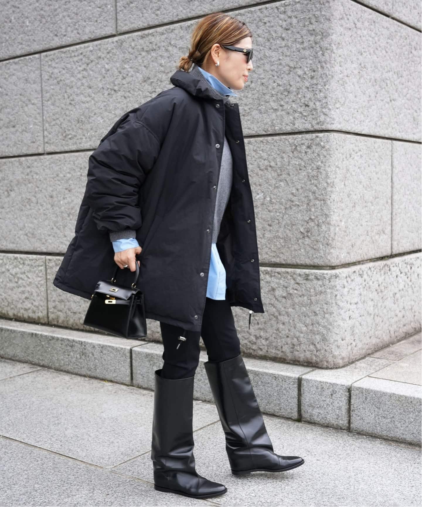 CALUX/キャラクス】PUFFER COACH JACKET（ダウンジャケット