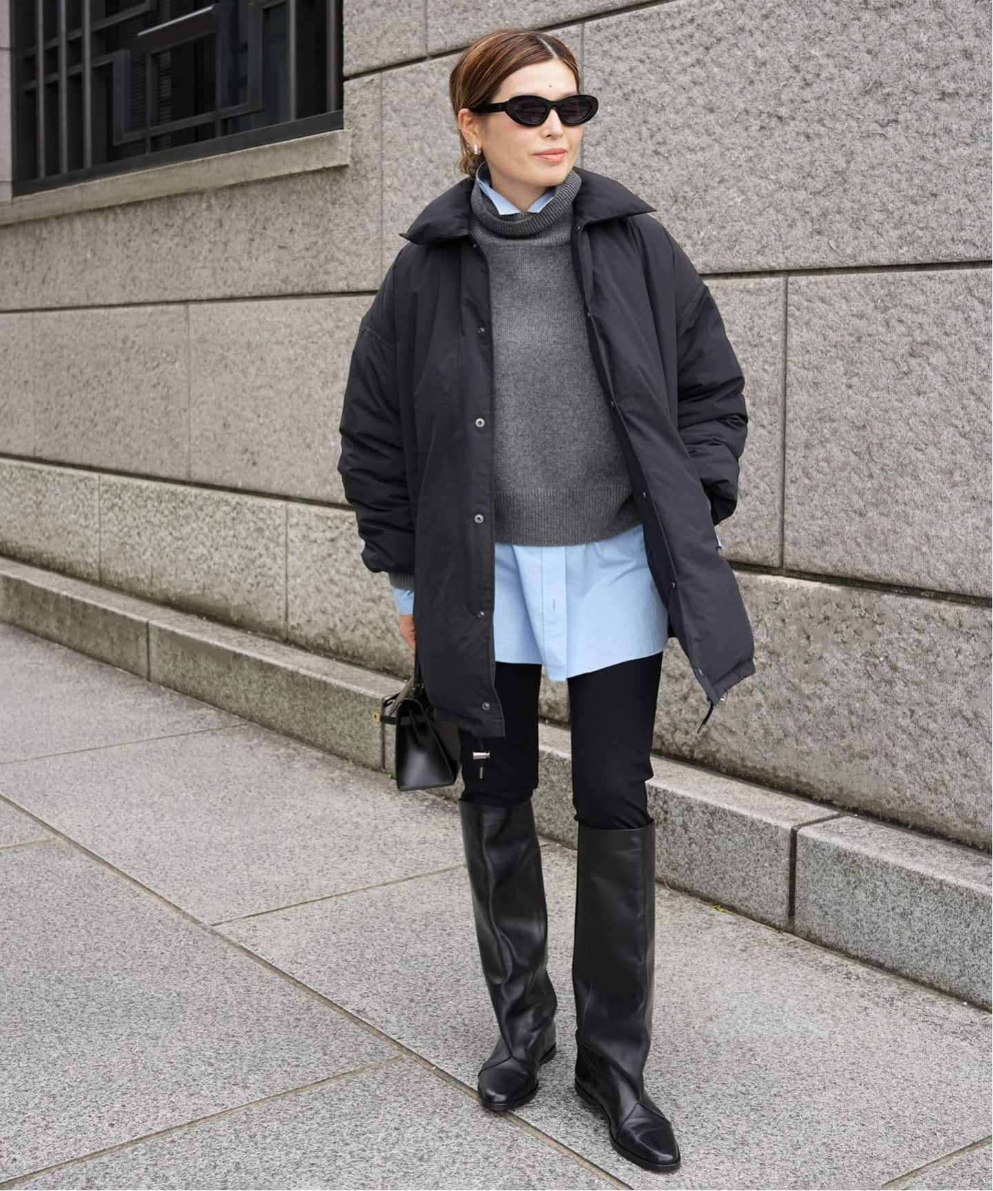 CALUX ダウンジャケット CALUX/キャラクス】PUFFER COACH JACKET（ダウンジャケット