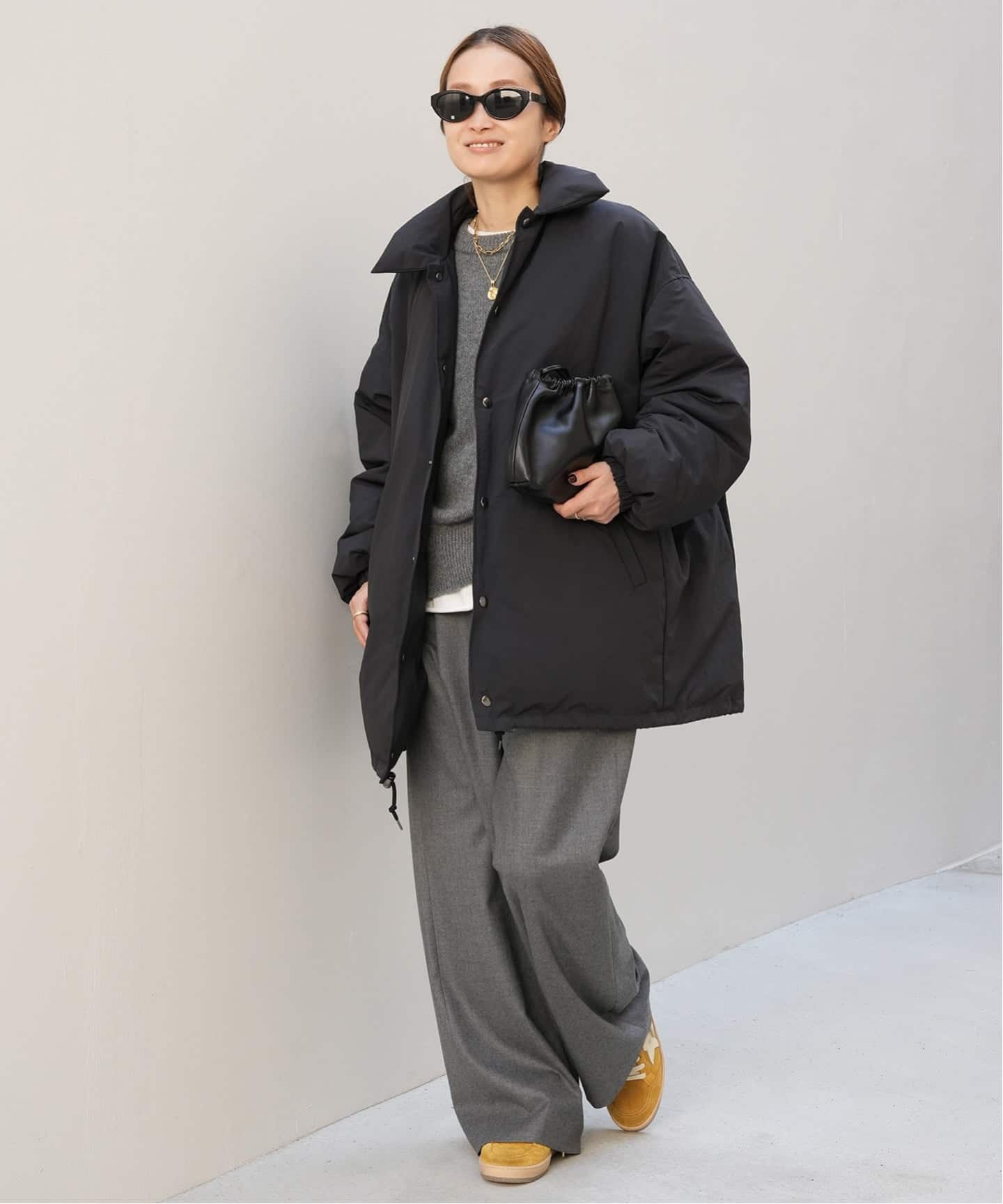 CALUX/キャラクス】PUFFER COACH JACKET（ダウンジャケット