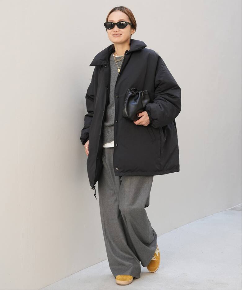 CALUX/キャラクス】PUFFER COACH JACKET（ダウンジャケット 