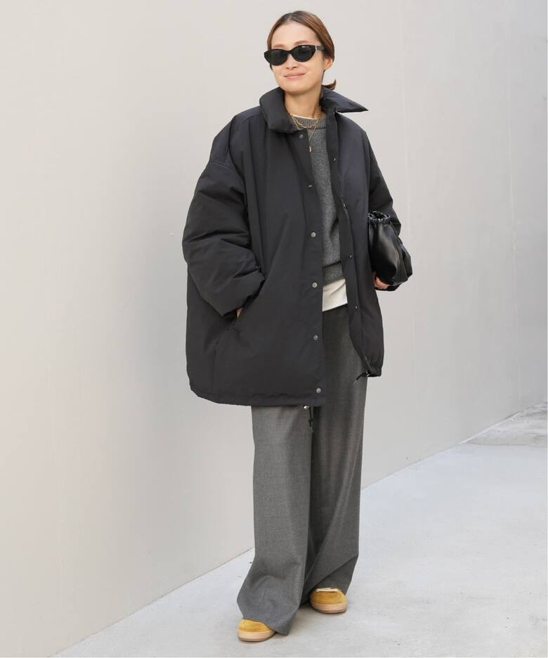 CALUX/キャラクス】PUFFER COACH JACKET（ダウンジャケット 