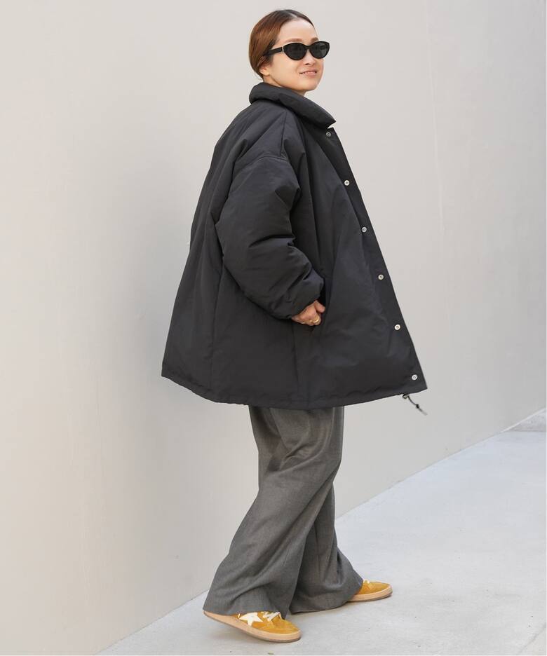 CALUX/キャラクス】PUFFER COACH JACKET（ダウンジャケット 