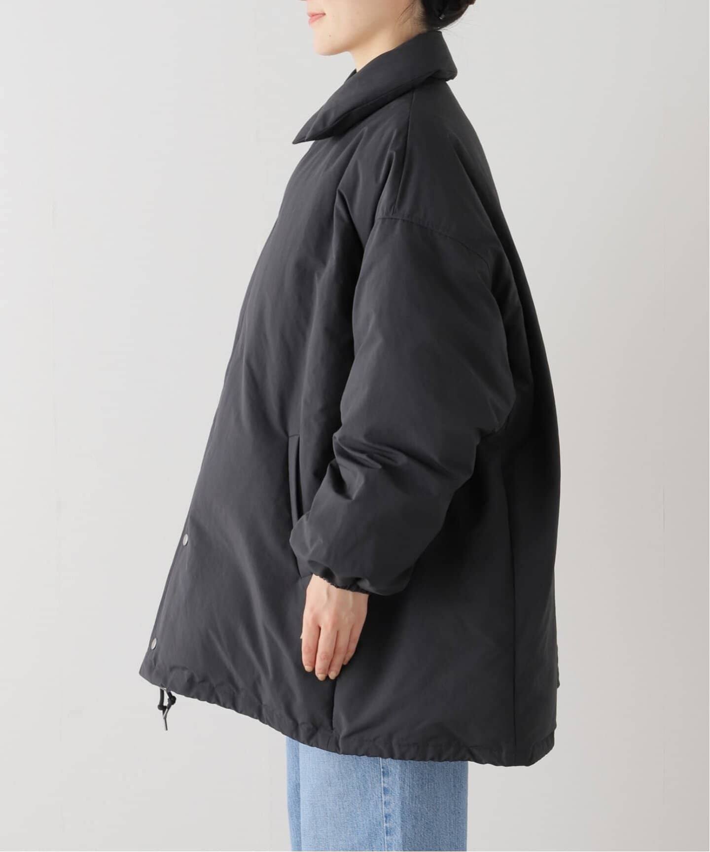 ドゥーズィエムクラス☆キャラクス☆PUFFR COACH JACKET☆ブラック CALUX/キャラクス】PUFFER COACH JACKET（ダウンジャケット