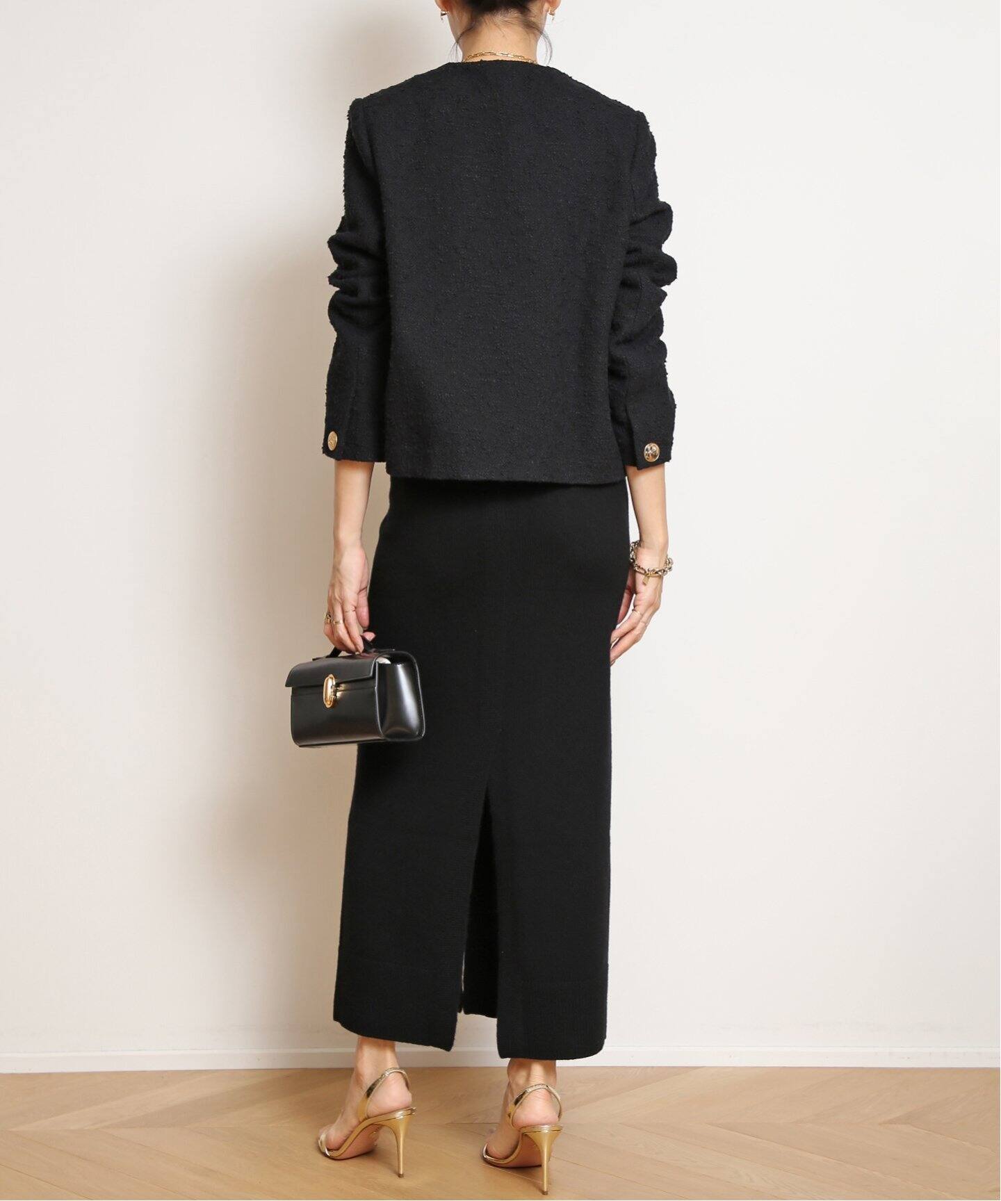 Col Pierrot/コルピエロ】BLACK ジャケット（ノーカラージャケット  