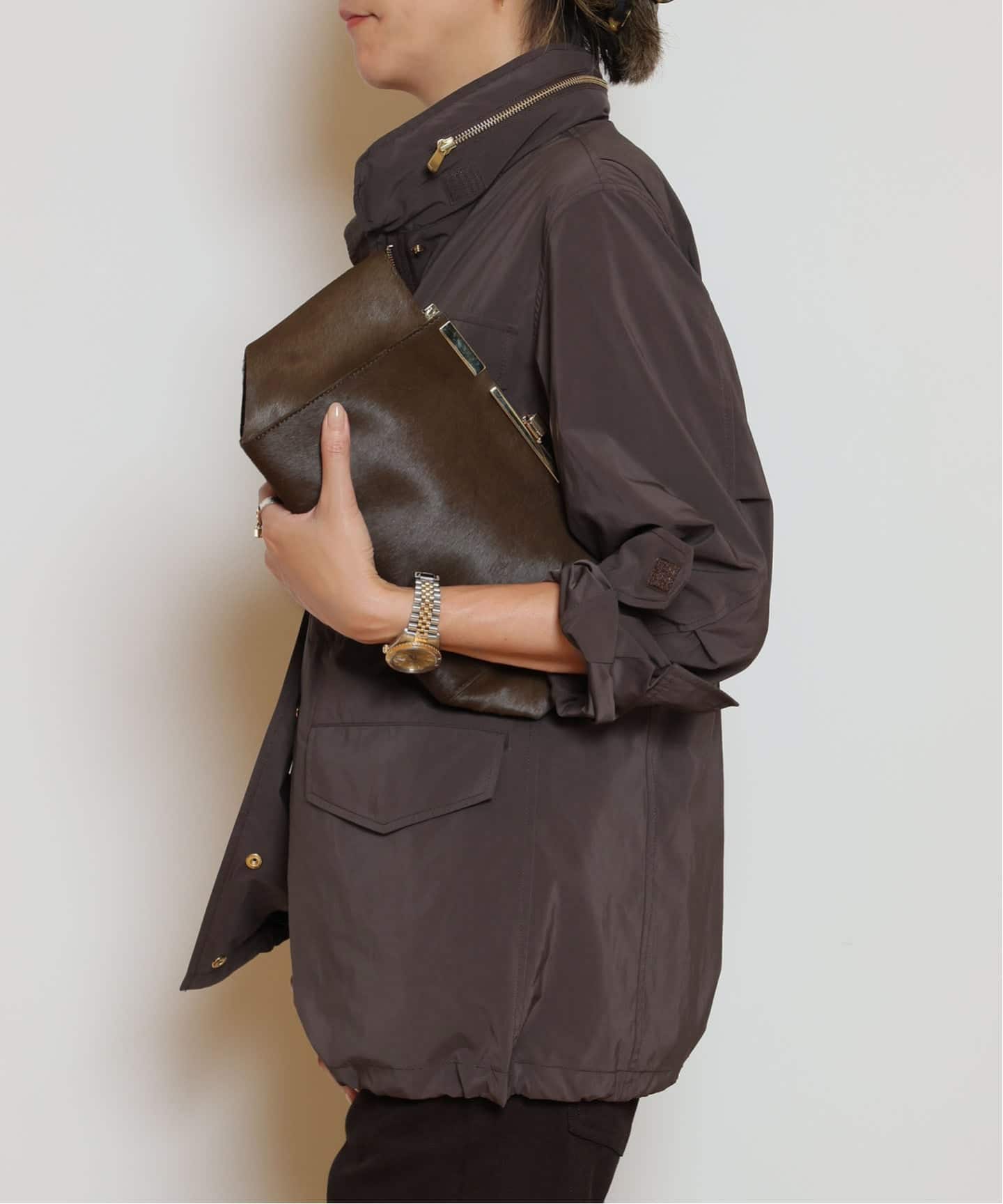 【Col Pierrot/コルピエロ】Military ブルゾン　カーキ Col Pierrot/コルピエロ】Military ブルゾンカーキ