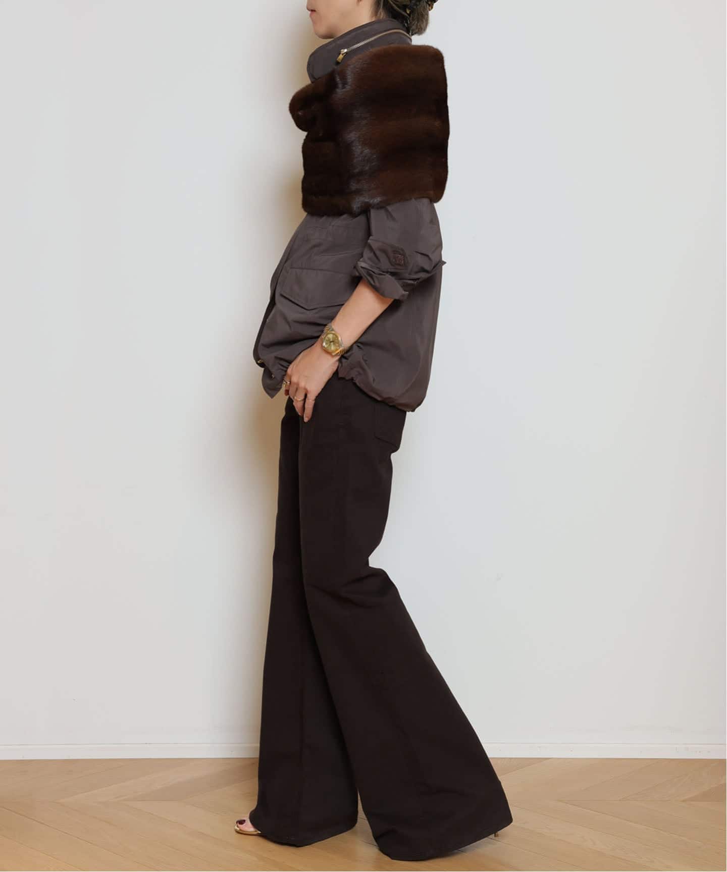 【Col Pierrot/コルピエロ】Military ブルゾン　カーキ Col Pierrot/コルピエロ】Military ブルゾン カーキ Col Pierrot