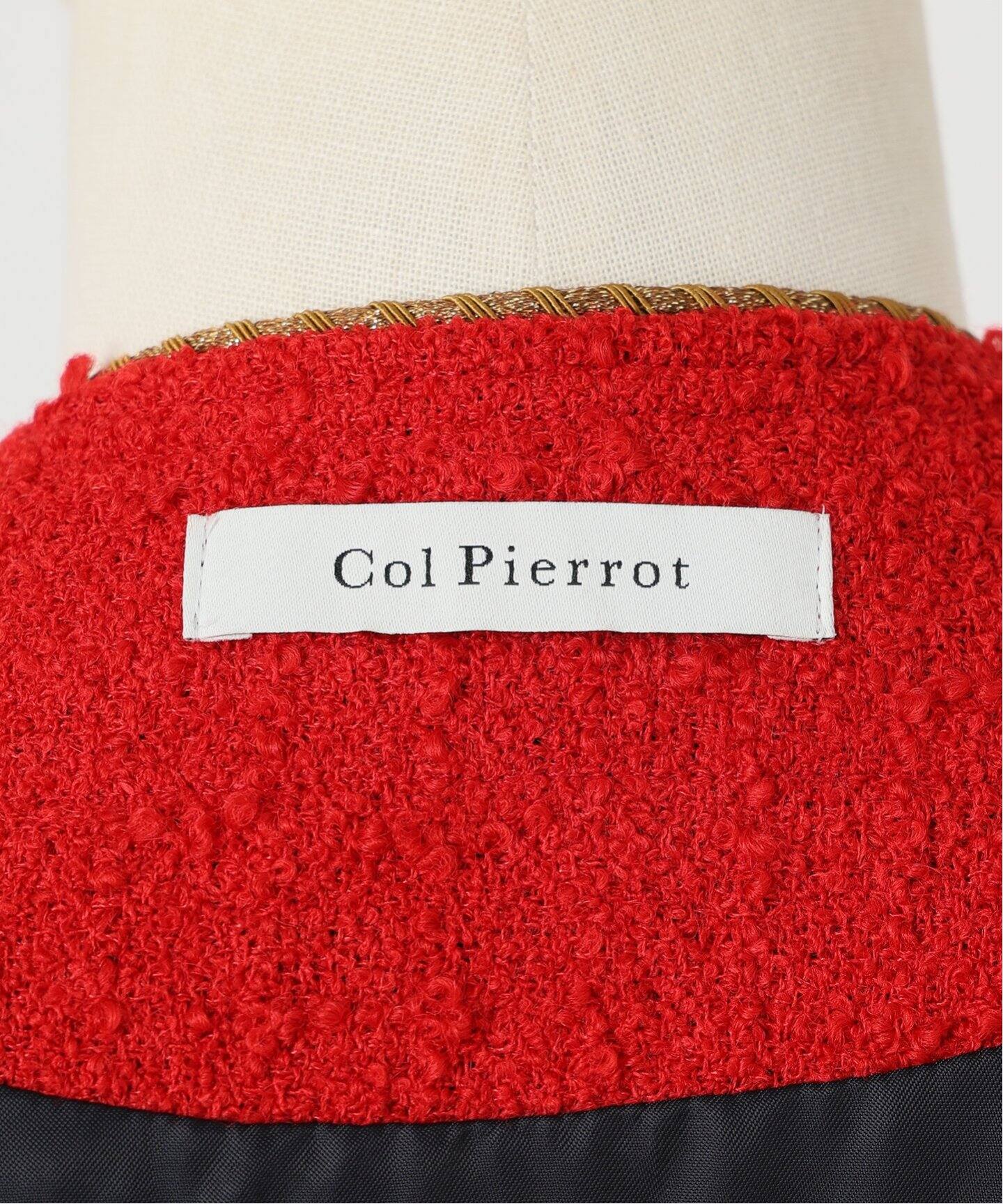アパルトモン　Col Pierrot オリジナルヤーンツイードベスト アパルトモン Col Pierrot オリジナルヤーンツイードベスト