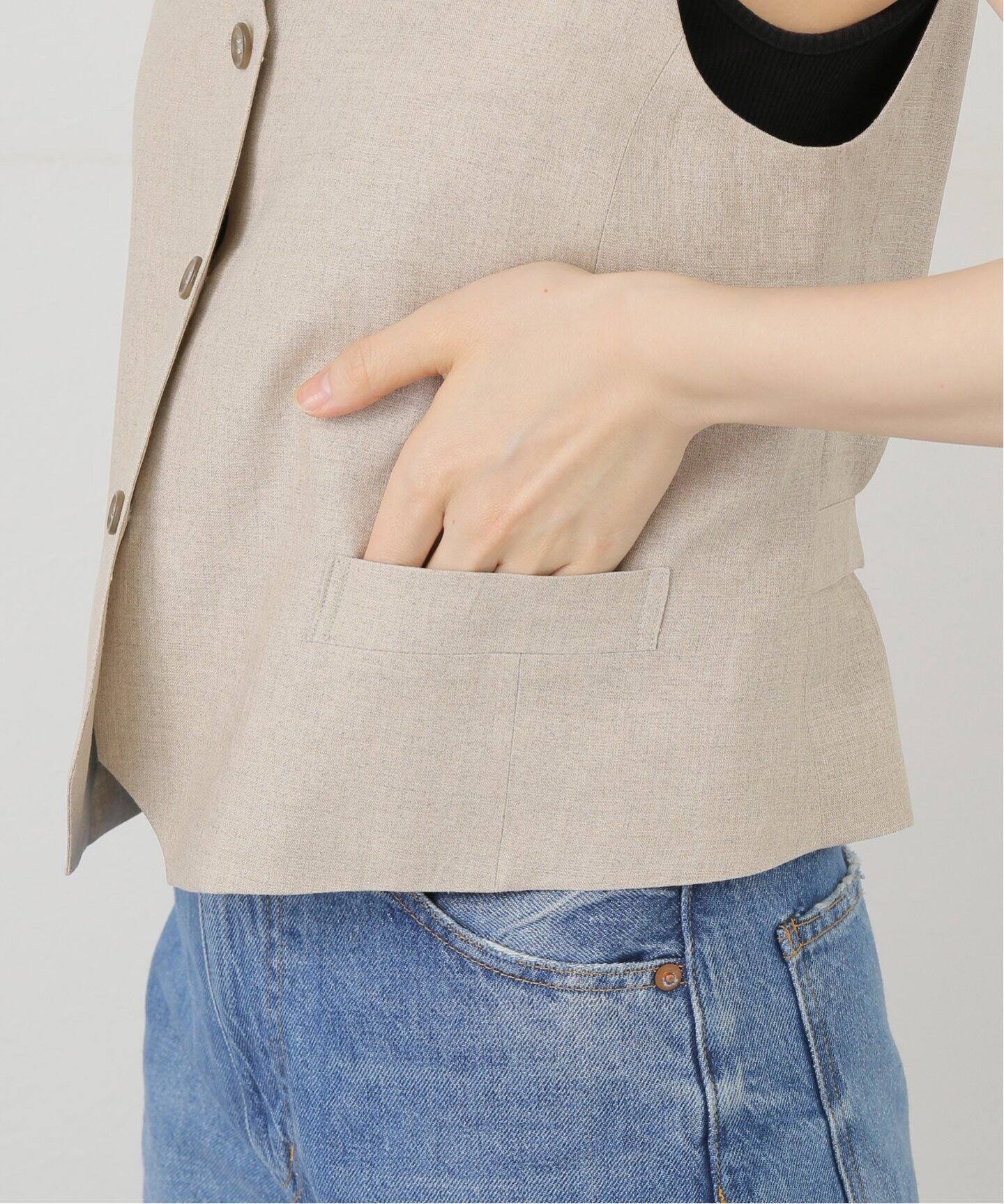 DEUXIEME CLASSE - タグ付Col Pierrot コルピエロ Tシャツ アパルトモン イエナ 未使用 Col Pierrot/コルピエロ】ALBINI LINEN ベスト（スーツベスト
