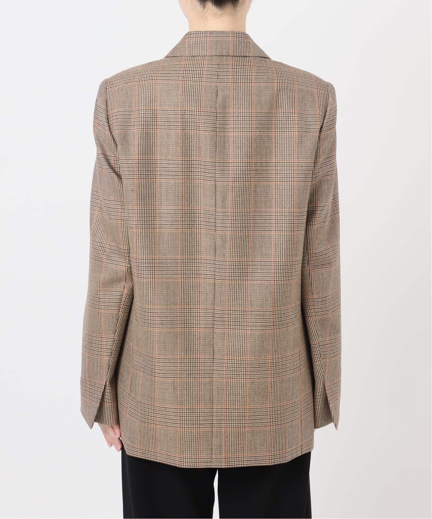 極美品 ミューズドゥーズィエムクラス テーラードジャケット チェック ブラウン DEUXIEME CLASSE - 【Anne様専用】【COG THE BIG SMOKE】ダブル