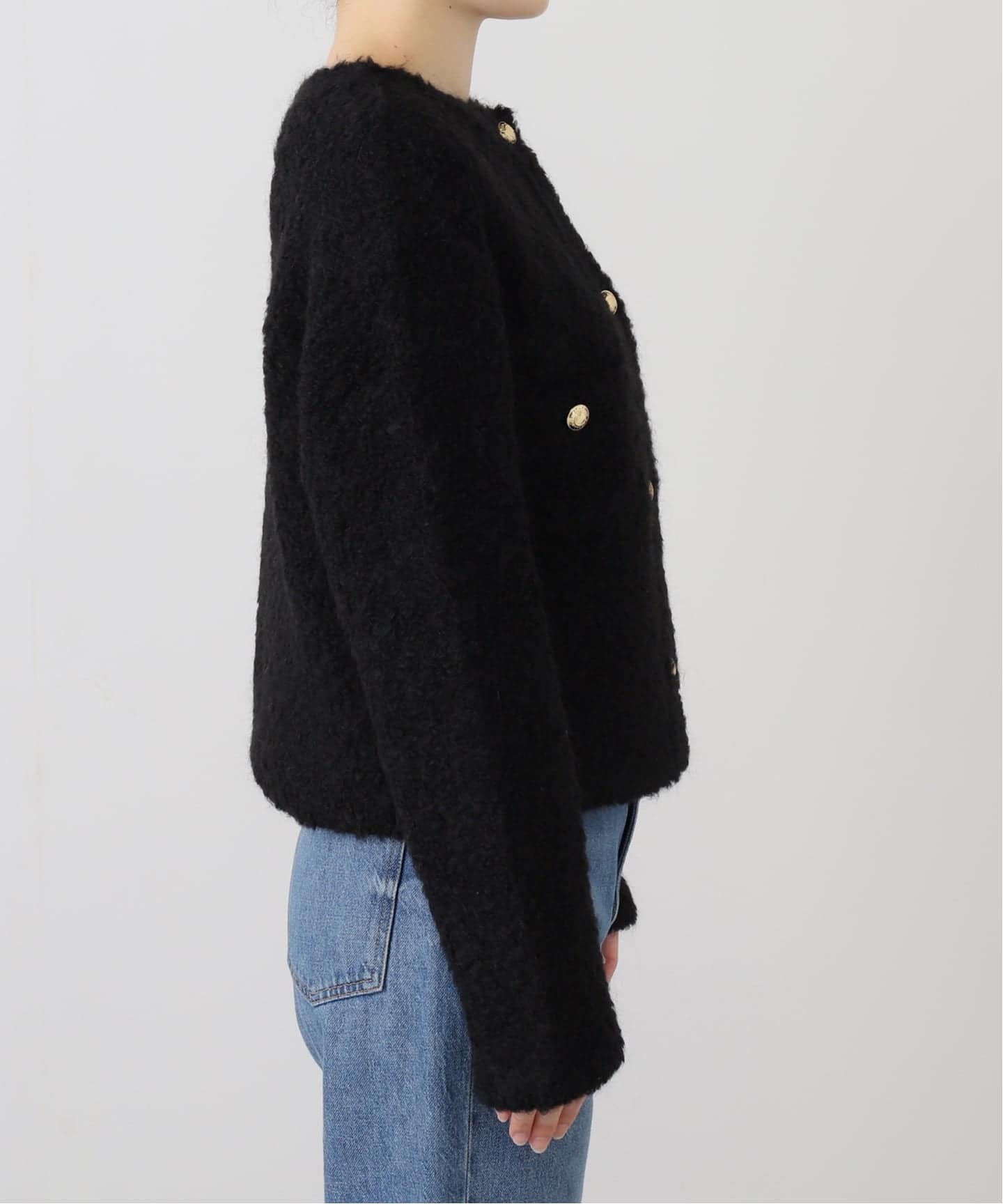 Deuxieme Classe Knit ニットジャケット　2025 黒 Knit ジャケット（その他ジャケット・スーツ）｜MUSE de Deuxieme