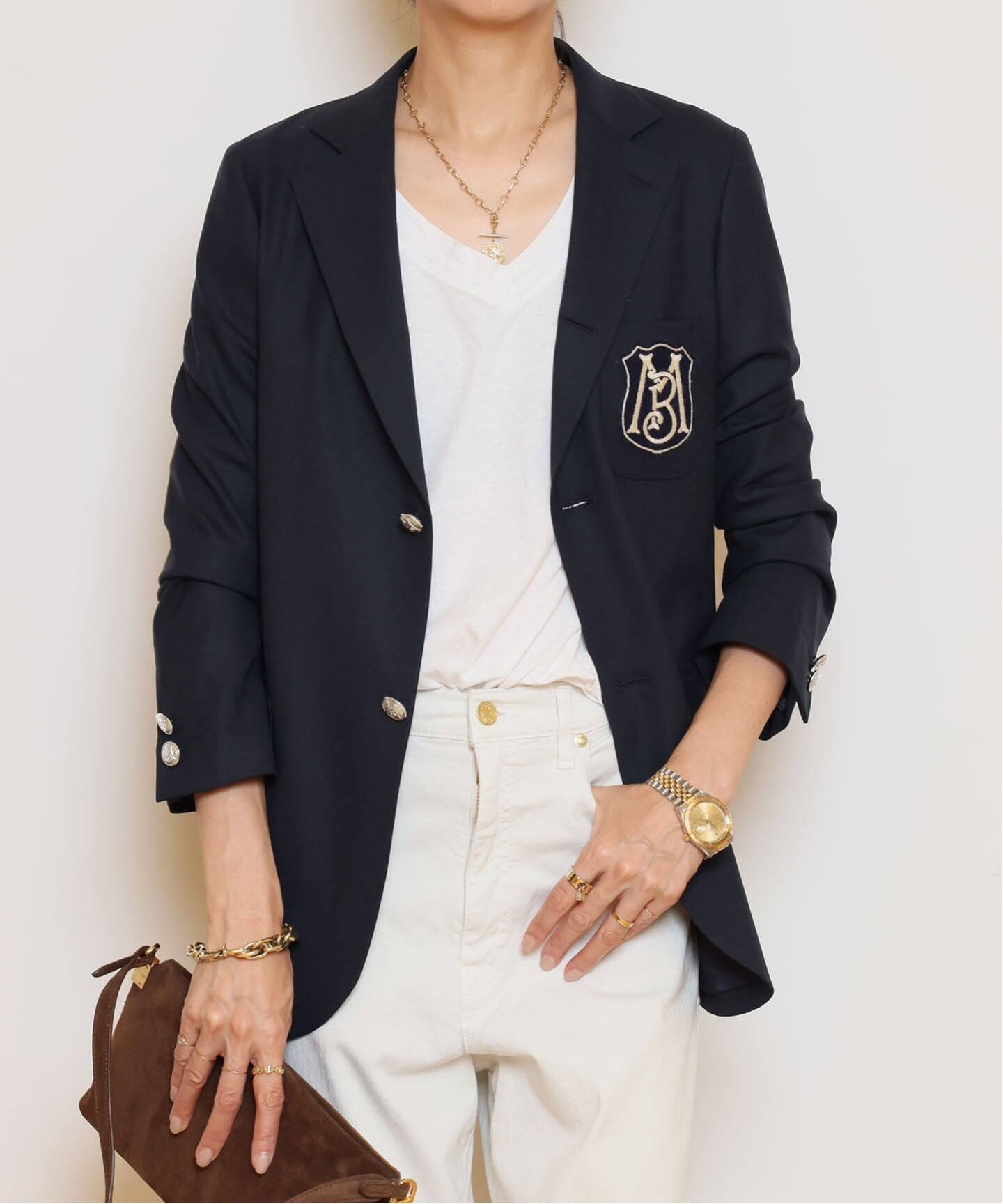 MADISONBLUE/マディソンブルー】BERKLEE S3B BLAZER W/PE ジャケット 