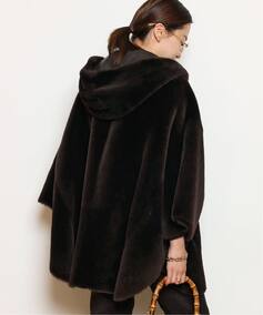 ENES/エネス】 HOODED SHEARING コート（ムートンコート）｜MUSE de 