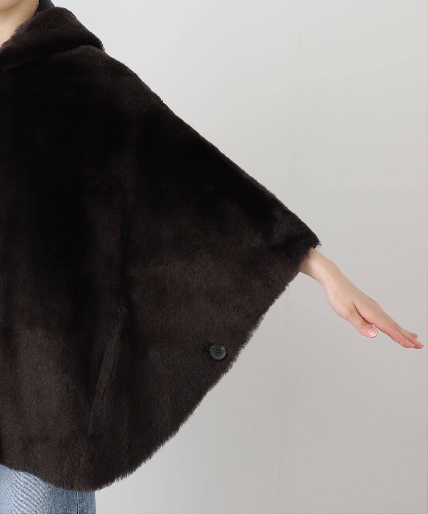 ENES/エネス】 HOODED SHEARING コート（ムートンコート）｜MUSE de