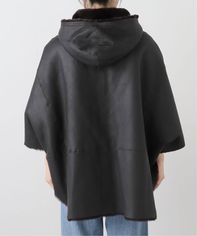 ENES/エネス】 HOODED SHEARING コート（ムートンコート）｜MUSE de 