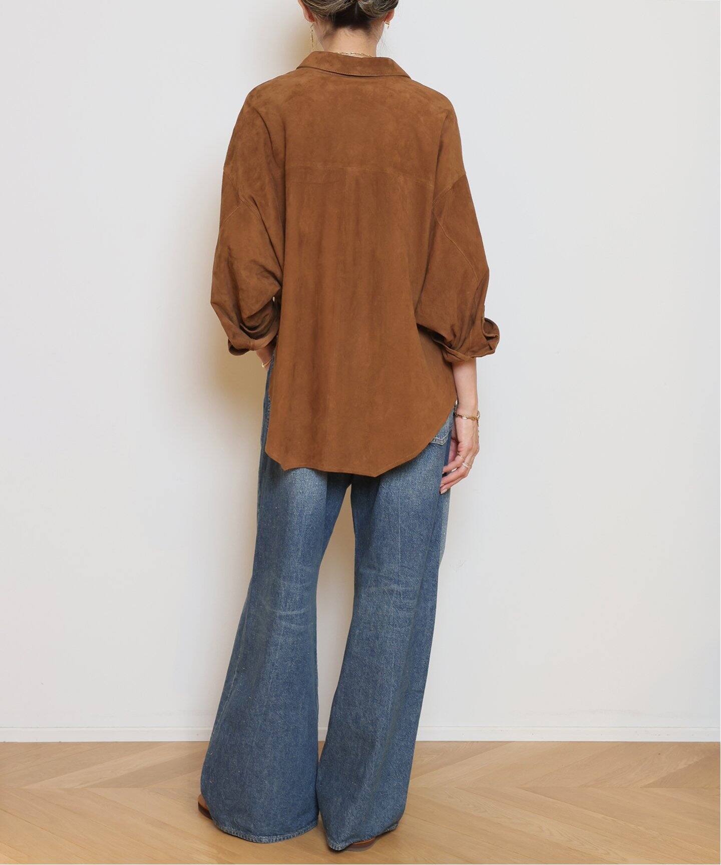 新品タグ付【OneTeaSpoon/ワンティースプーン】SUEDE ジャケット OneTeaSpoon/ワンティースプーン】SUEDE DARIA シャツジャケット