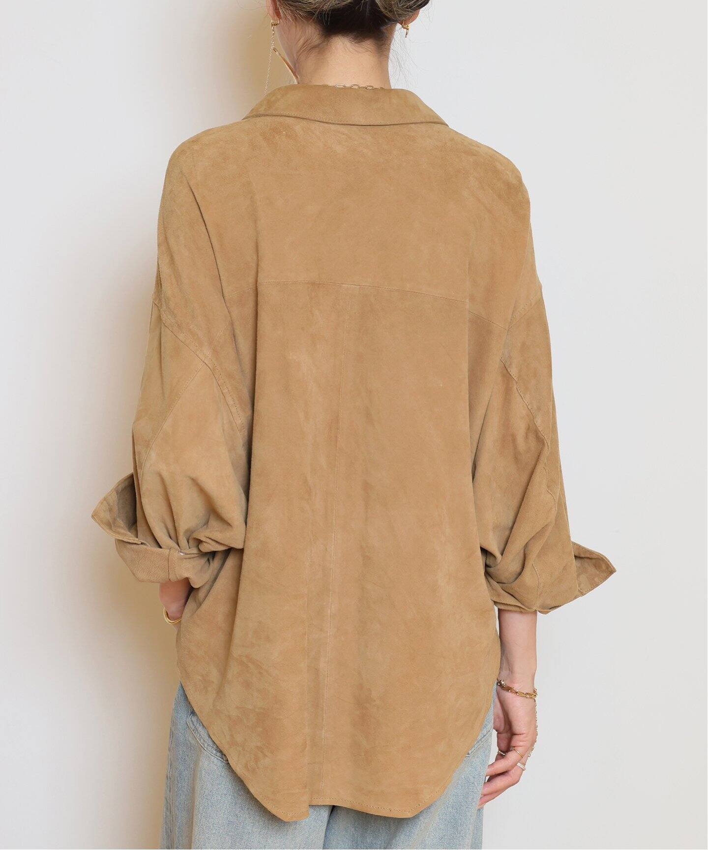 OneTeaSpoon/ワンティースプーン】SUEDE DARIA シャツジャケット