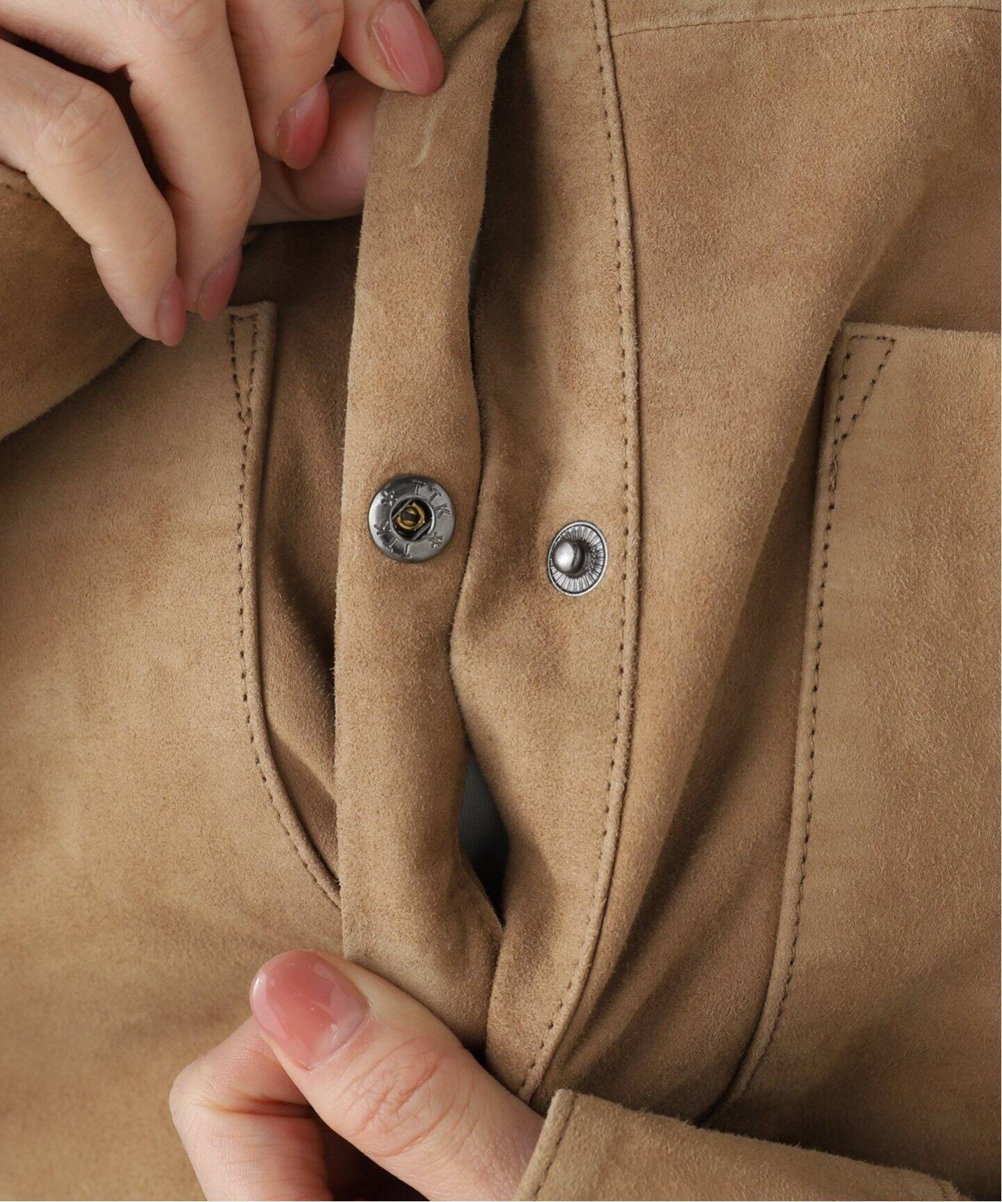 OneTeaSpoon/ワンティースプーン】SUEDE DARIA シャツジャケット