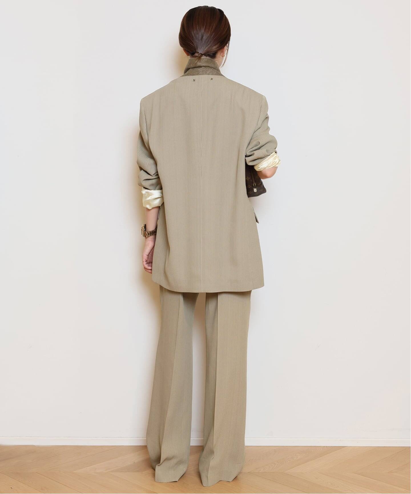 GOLDEN GOOSE/ゴールデングース】PINSTRIPE BLEND VISCOSE OVER
