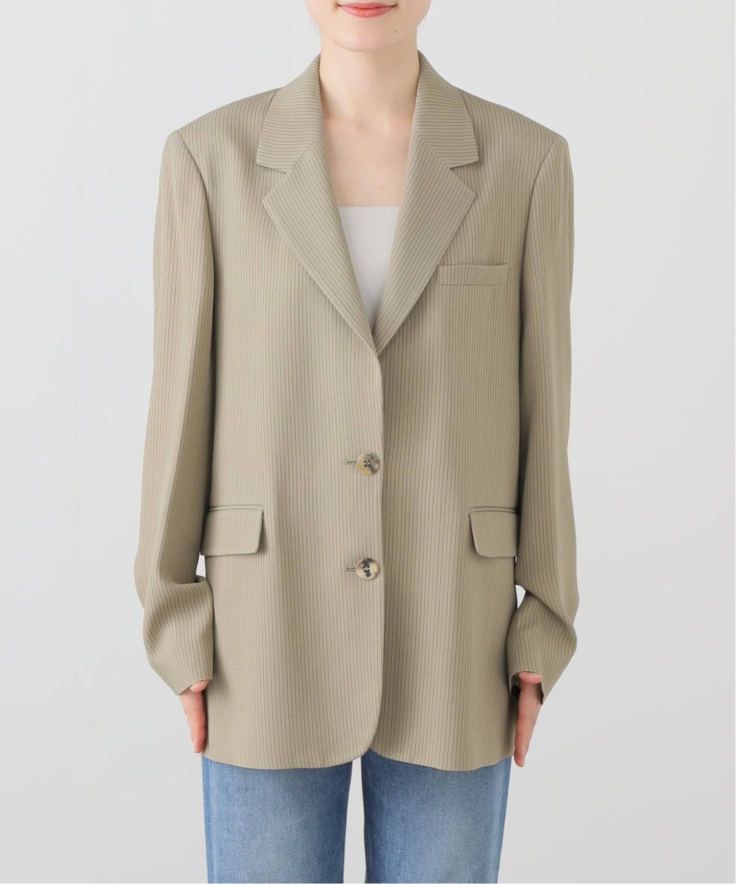 Golden Goose ゴールデングース ウールジャケット GOLDEN GOOSE/ゴールデングース】PINSTRIPE BLEND VISCOSE OVER