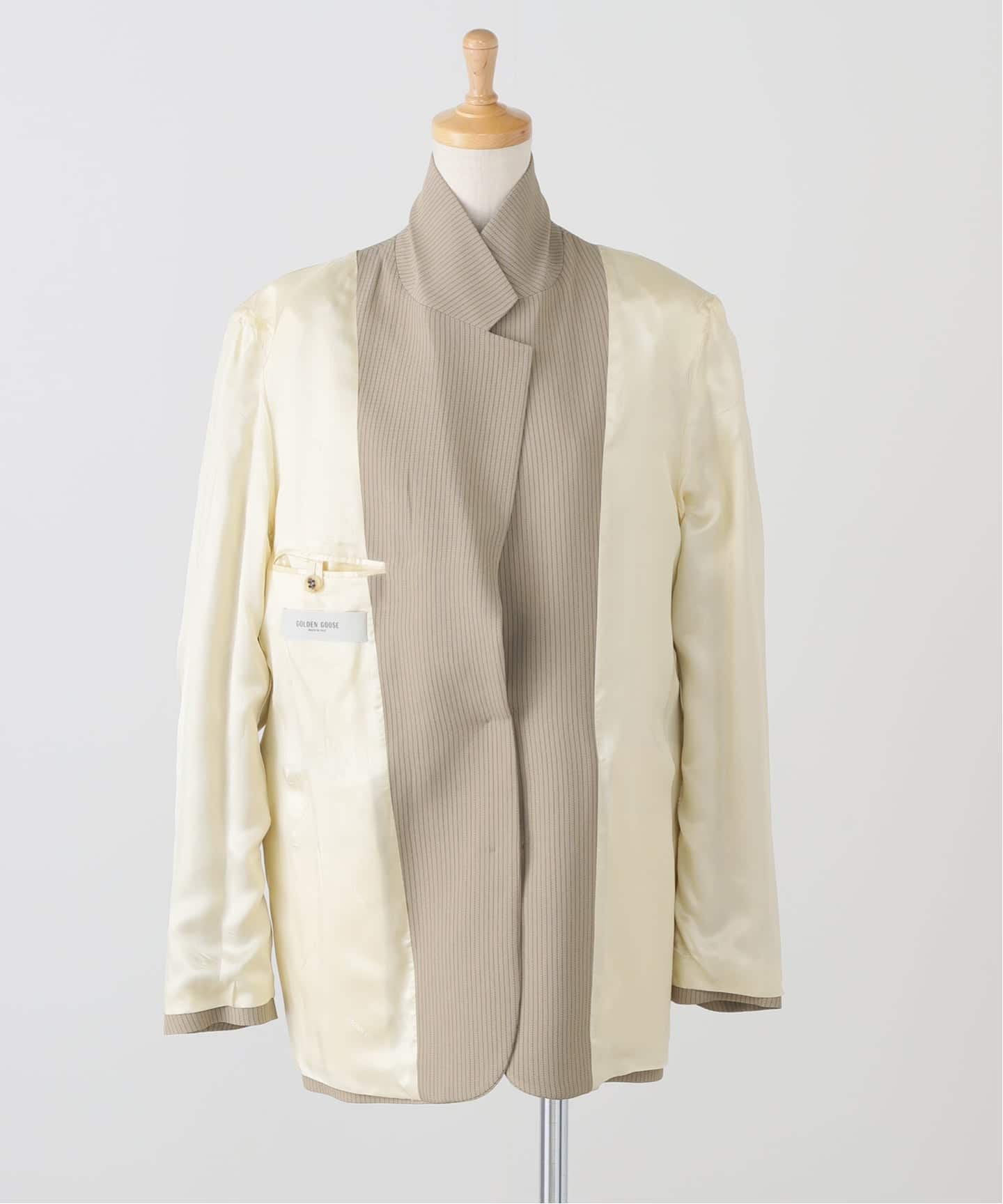 GOLDEN GOOSE/ゴールデングース】PINSTRIPE BLEND VISCOSE OVER