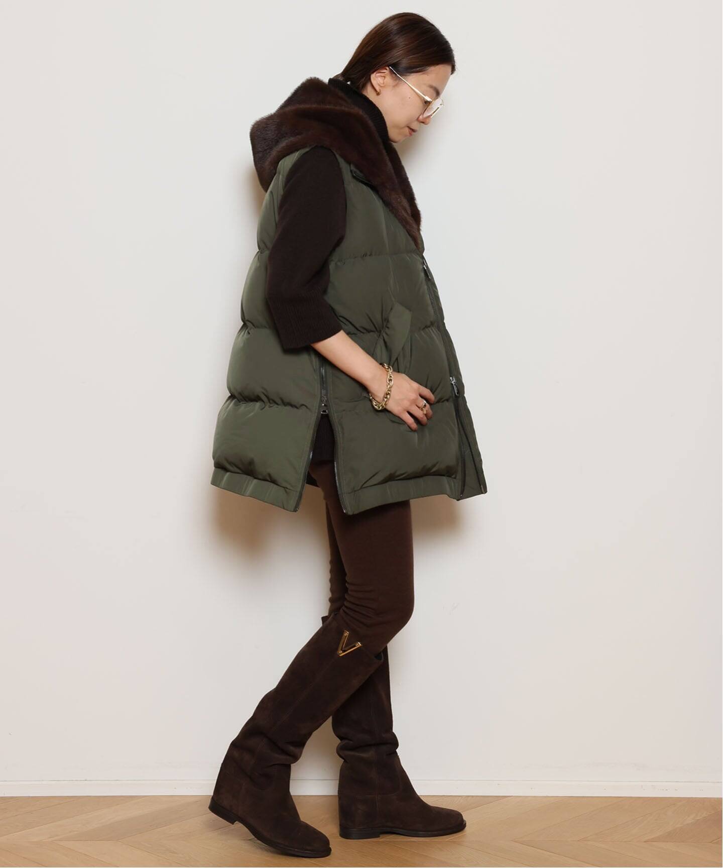 LOU ANDREA/ルーアンドレア】ベスト（ダウン・中綿ベスト