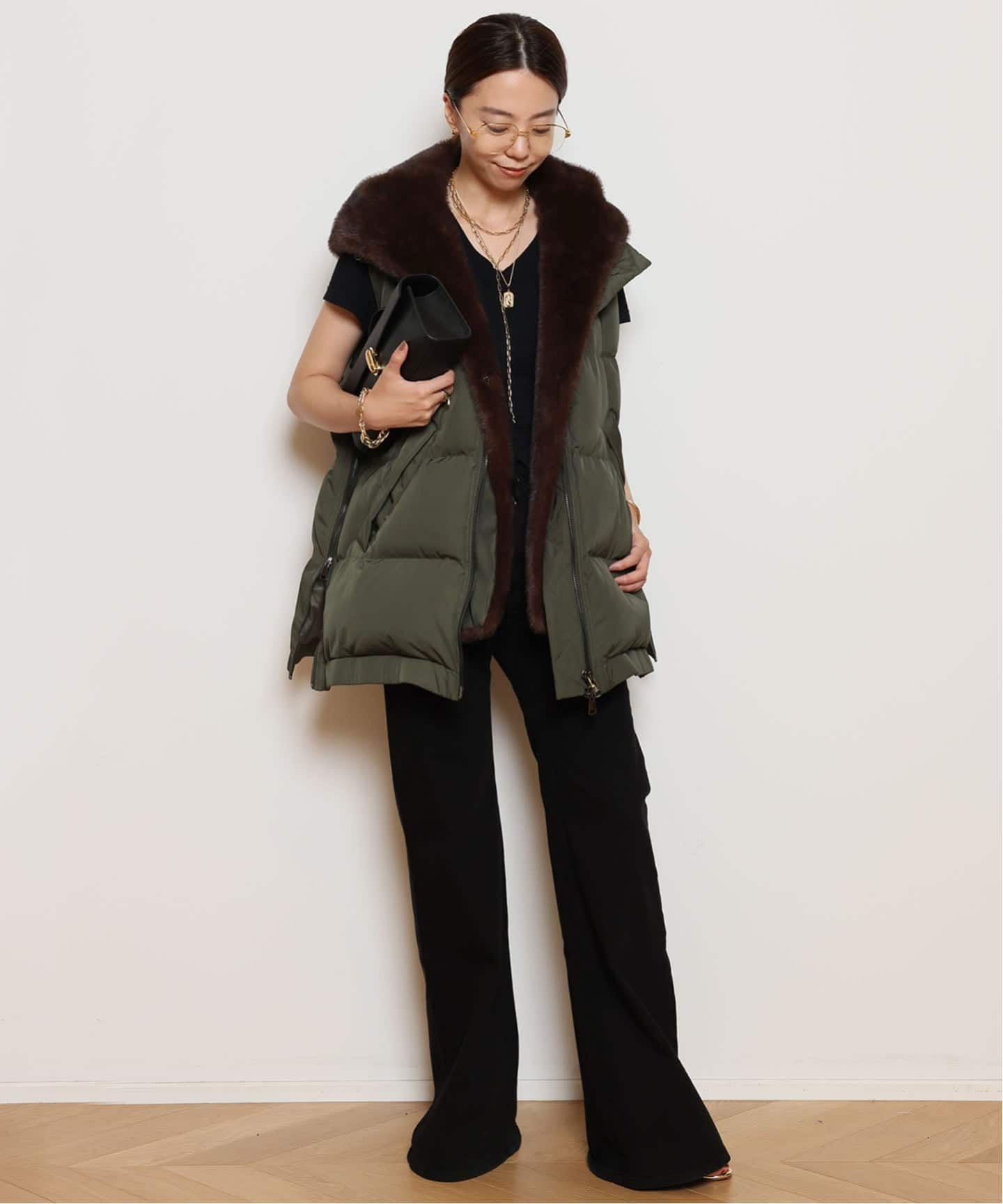 専用です今季アパルトモン　ルーアンドレア　ベスト　ドゥーズィエムクラス LOU ANDREA/ルーアンドレア】ベスト（ダウン・中綿ベスト）｜MUSE de