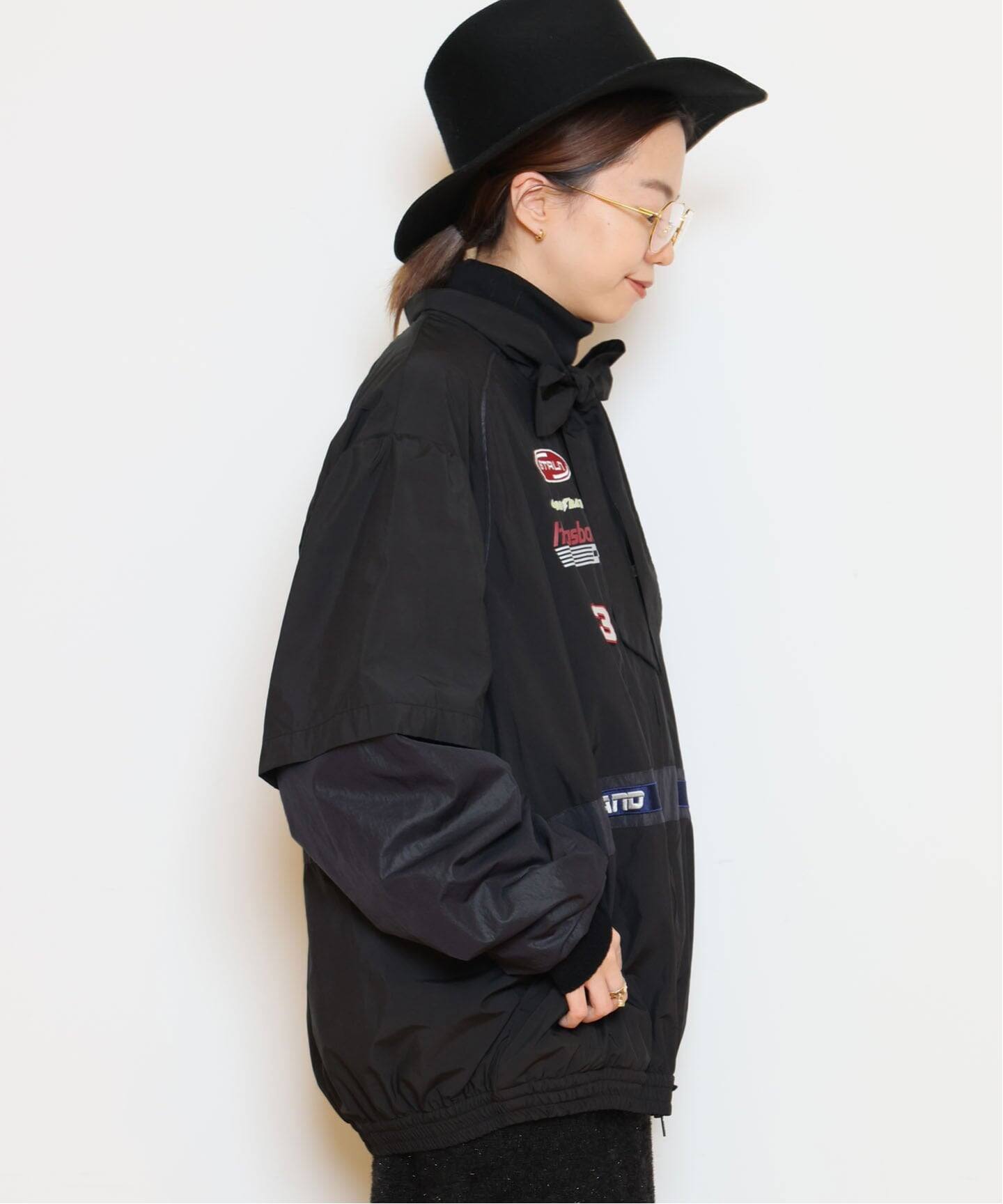 STAND ALONE/スタンド アローン】DETACHABLE PANEL RACING ジャケット 