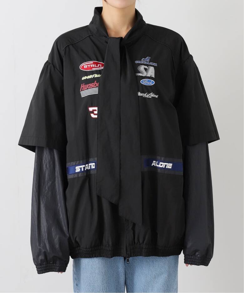 STAND ALONE/スタンド アローン】DETACHABLE PANEL RACING ジャケット 