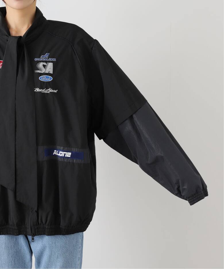 STAND ALONE/スタンド アローン】DETACHABLE PANEL RACING ジャケット 