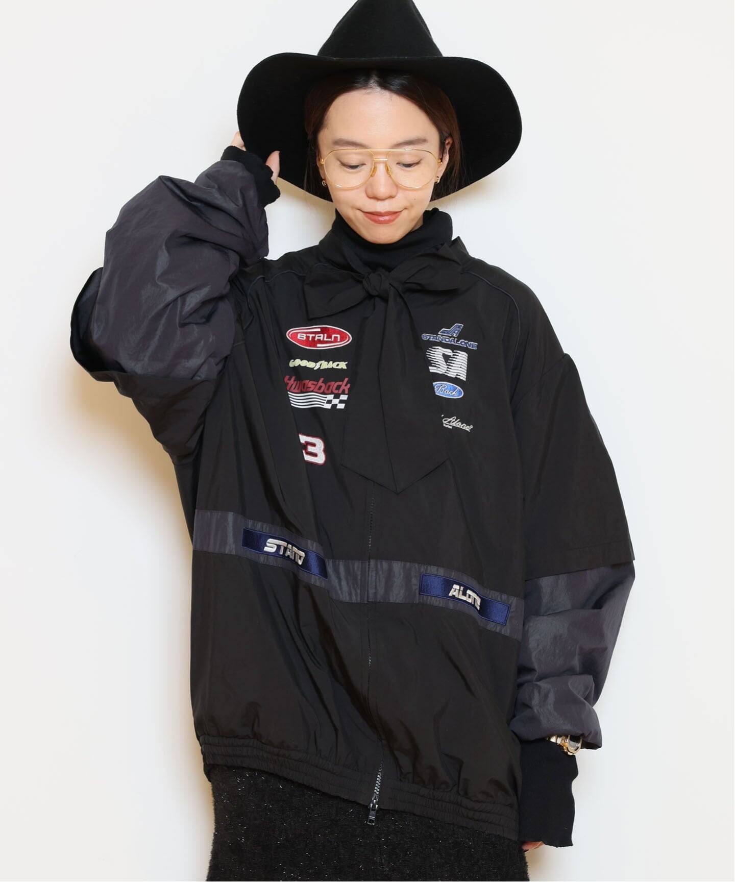 STAND ALONE/スタンド アローン】DETACHABLE PANEL RACING ジャケット 