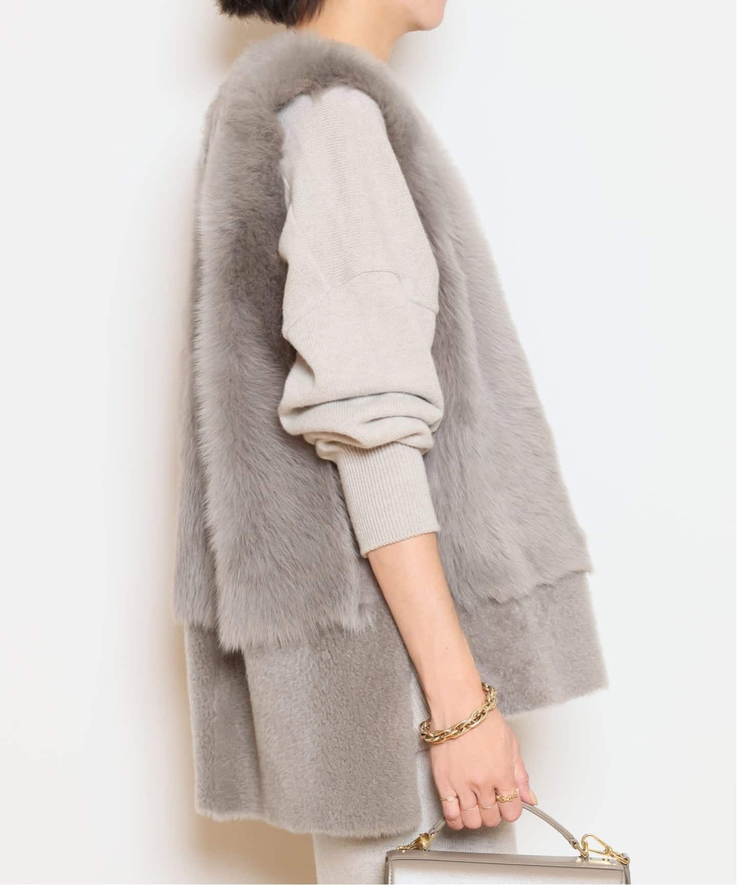 KARL DONOGHUE/カールドノヒュー】TOSCANA SHEARLING ジレ（ベスト