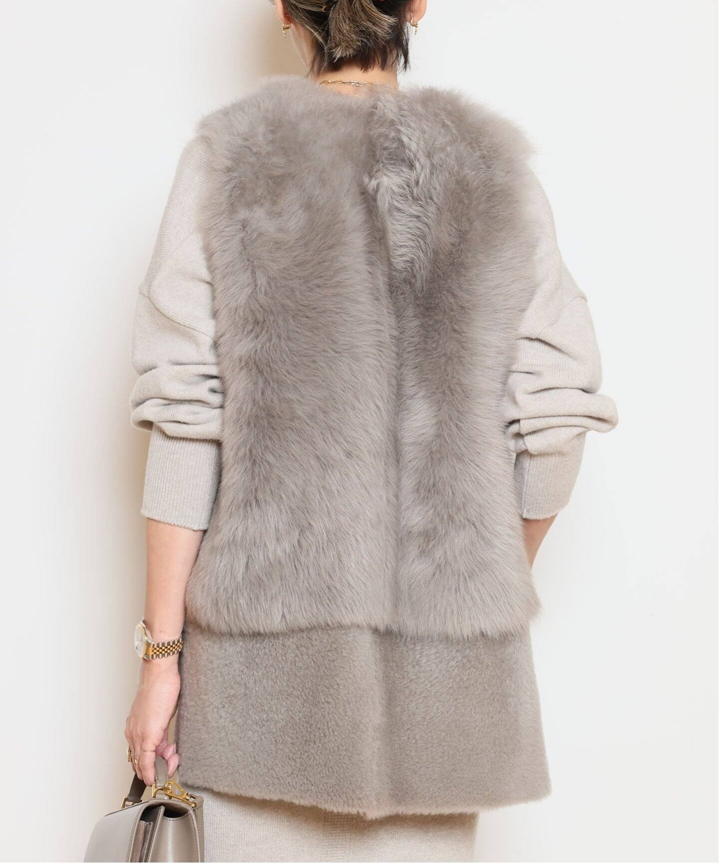 KARL DONOGHUE/カールドノヒュー】TOSCANA SHEARLING ジレ（ベスト 