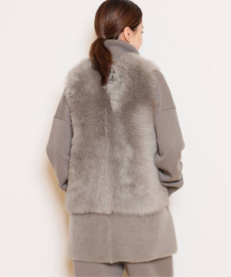 KARL DONOGHUE カール ドノヒュー 】ラムスキン ジレ英国製XS KARL 