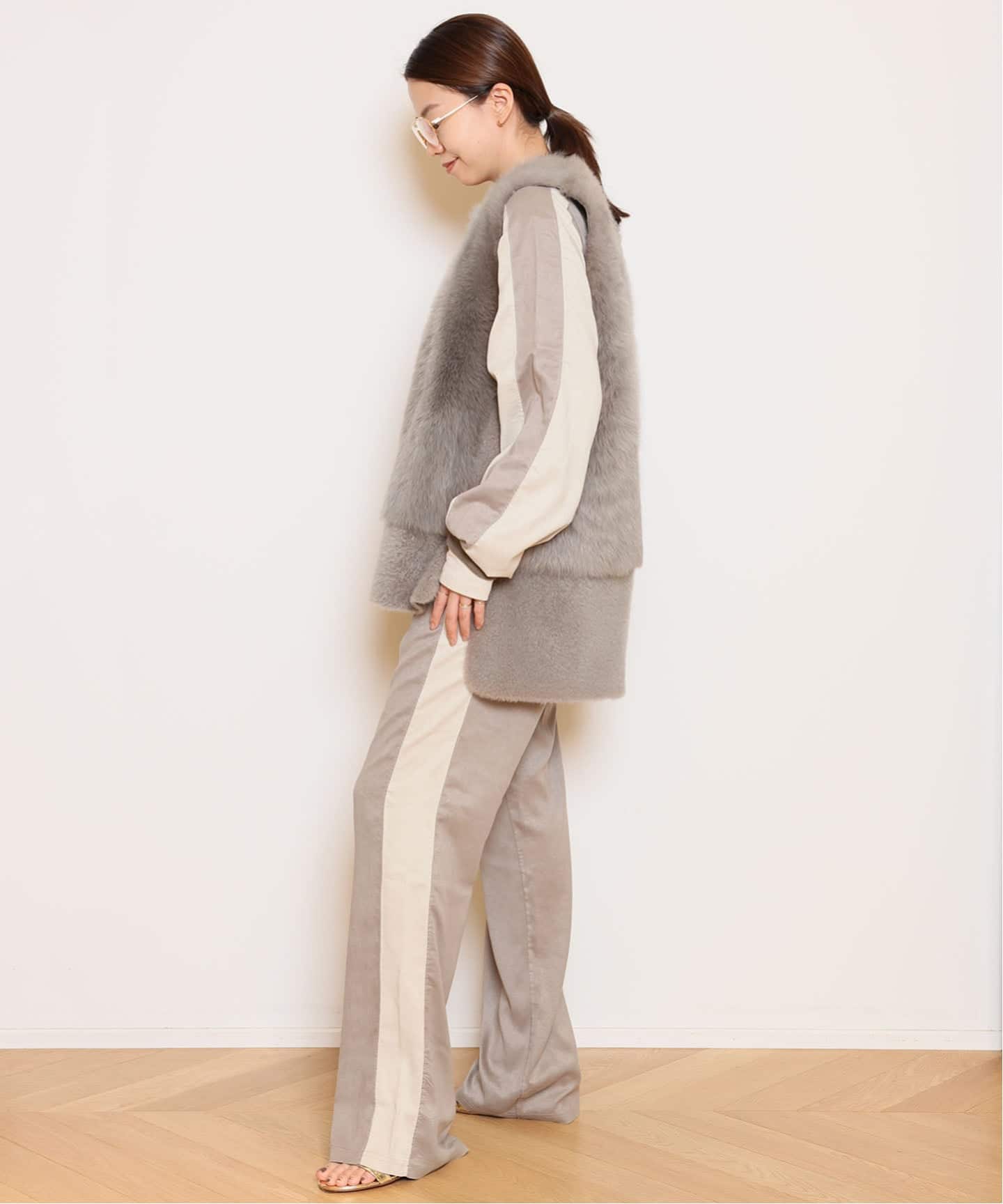 KARL DONOGHUE/カールドノヒュー】TOSCANA SHEARLING ジレ（ベスト