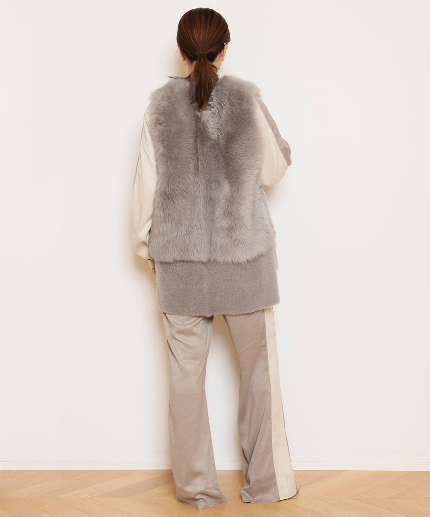 KARL DONOGHUE/カールドノヒュー】TOSCANA SHEARLING ジレ KARL DONOGHUE/カールドノヒュー】TOSCANA SHEARLING ジレ