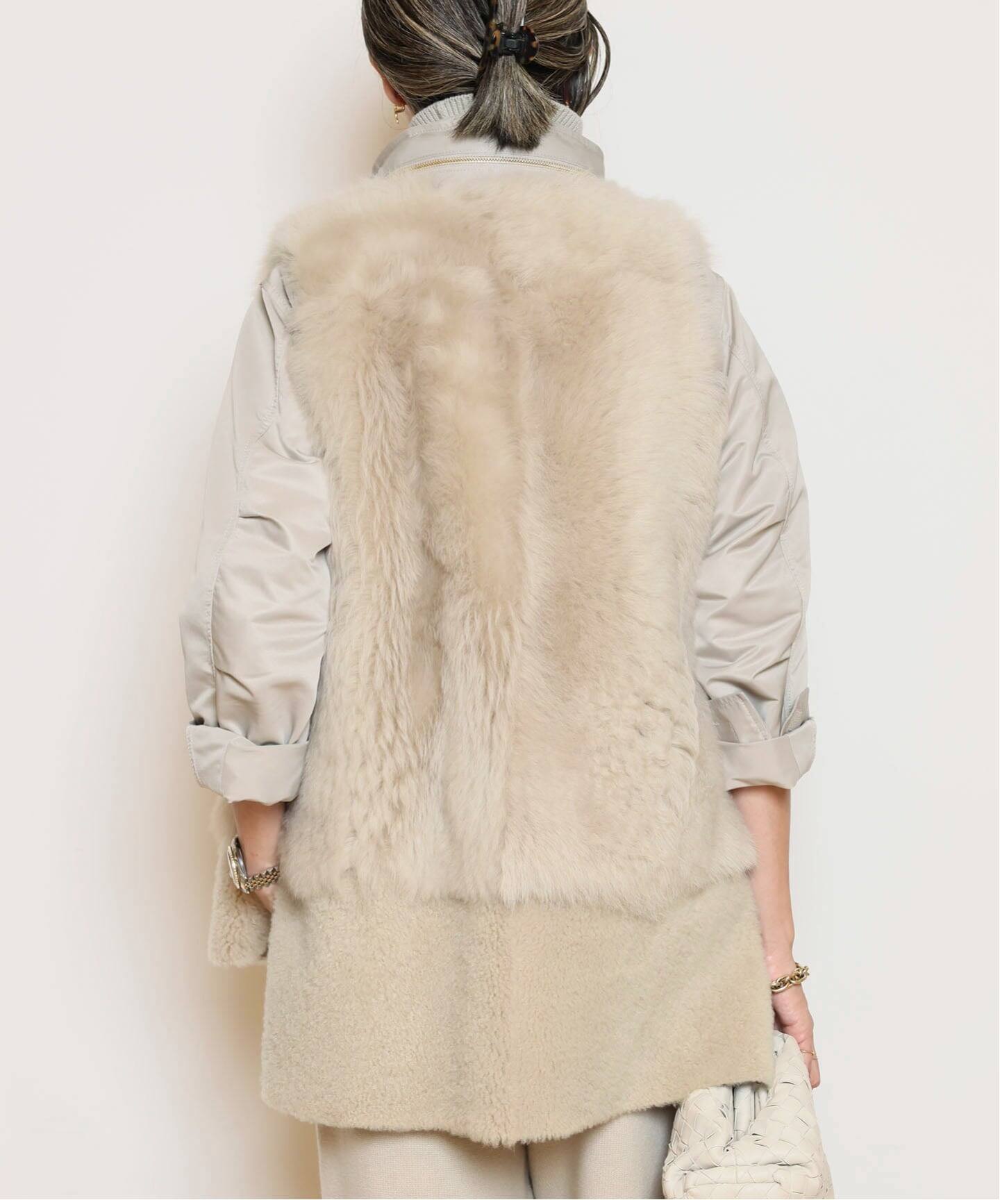 KARL DONOGHUE/カールドノヒュー】TOSCANA SHEARLING ジレ（ベスト 