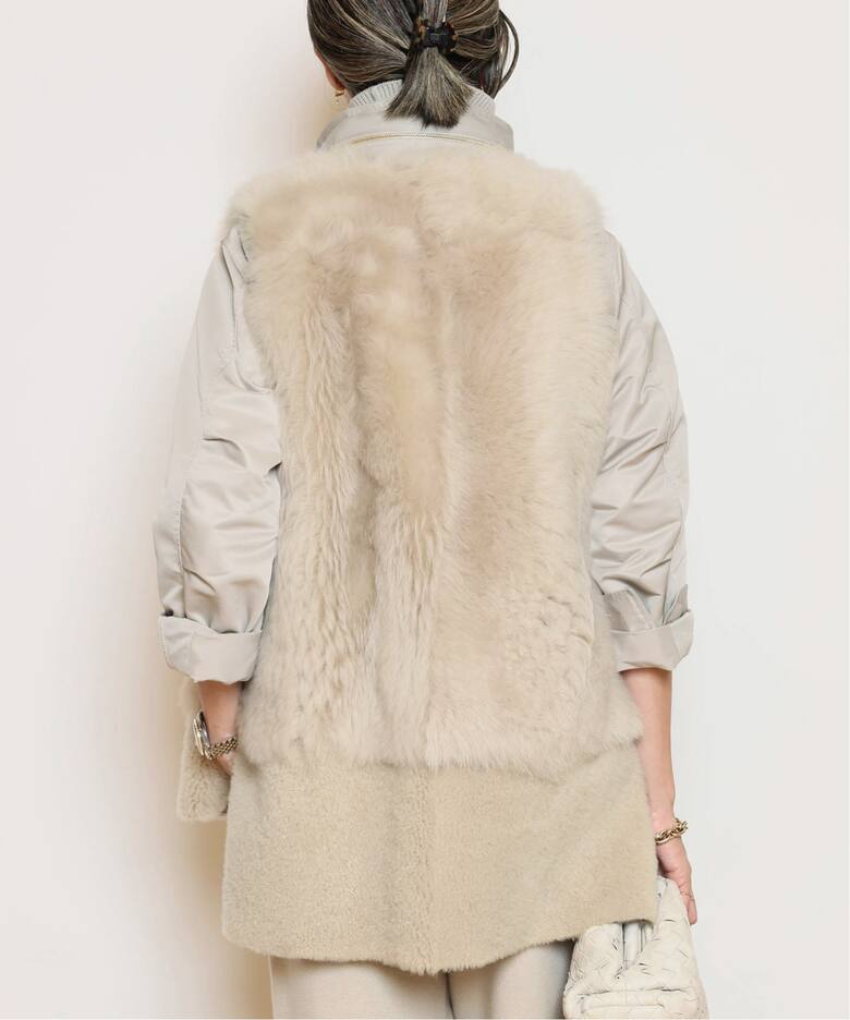 KARL DONOGHUE/カールドノヒュー】TOSCANA SHEARLING ジレ（ベスト 